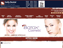 Tablet Screenshot of hollydental.com